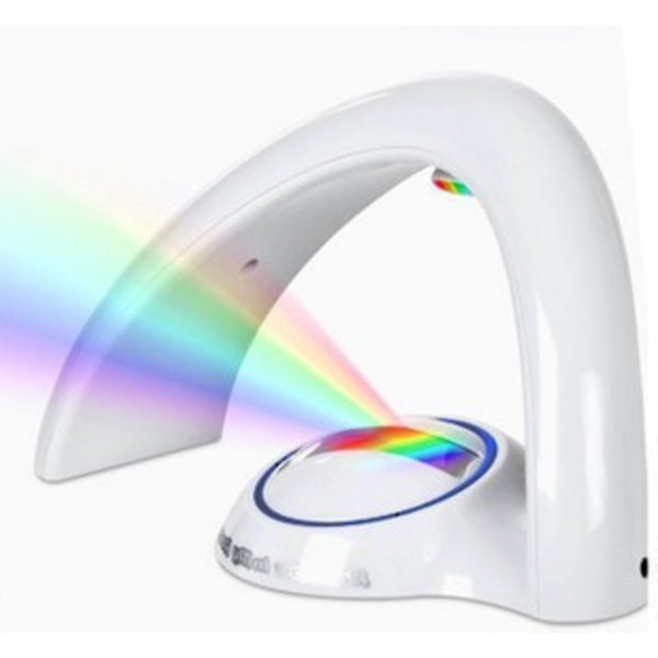 Batteri + USB LED Regnbue Projektor Lys Reflektion - Regnbue i