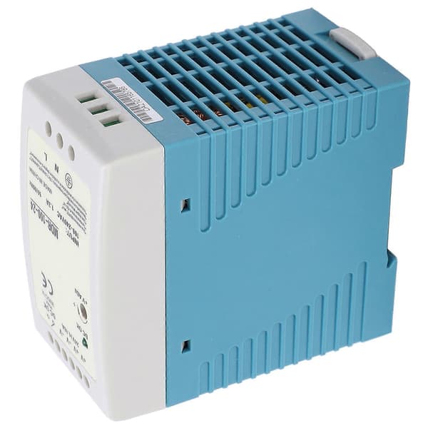 BERM DinRail Switching Strømforsyning MDR10024 Utgang 100W/24V/1.3A Inngang 100240VAC