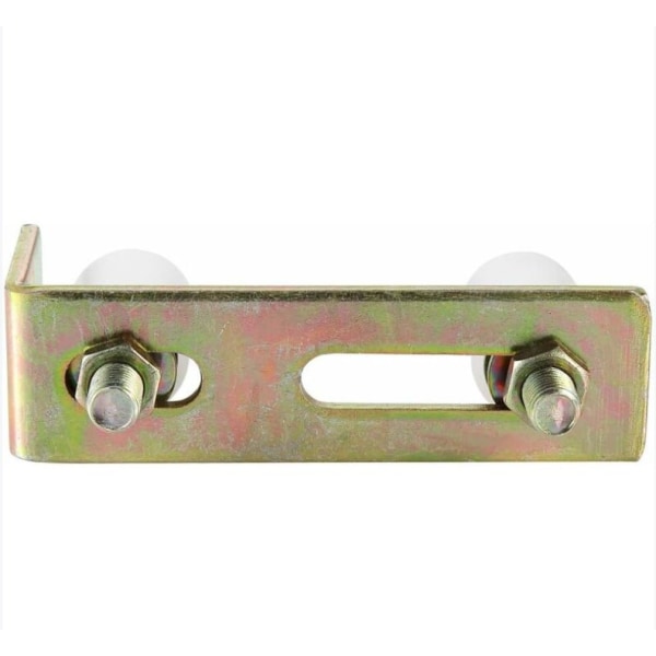 2 stk Skyveport Glidehjul med L-stolpebrakett, Nylon Justerbar