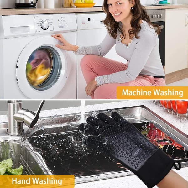 Ovnhandsker Varmebestandige Silikone Ovnhandsker Grillhandsker W