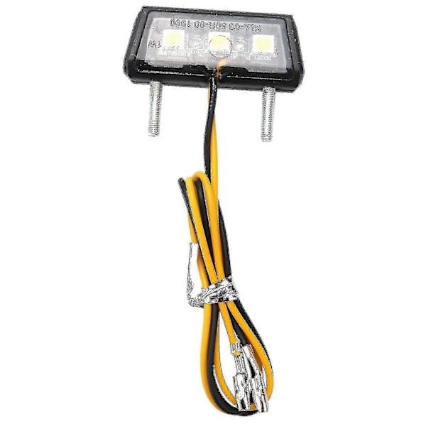 Motorcykel Dekorativ LED Baglygte Nummerpladelys Hvid bd