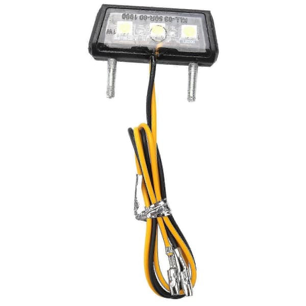 Motorsykkel Dekorativ Led Baklys Nummerplate Lys Hvit bd