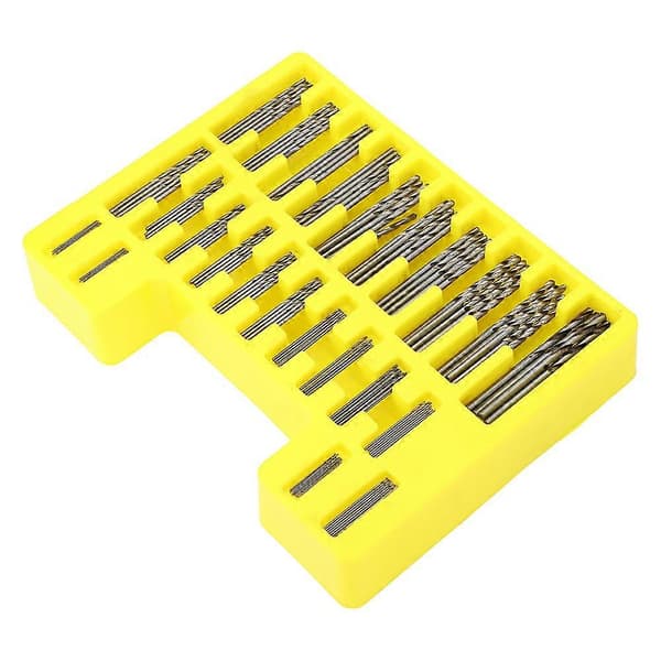 150 st Spiralborr Mini Hålsåg Set Hårdvarutillbehör Höghastighetsstål 0.4-3.2mm
