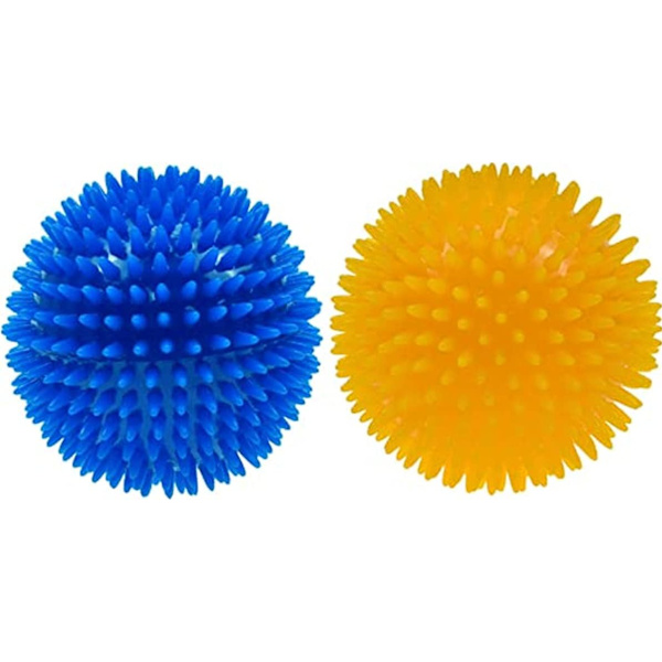 2 stycken Blå Boll Hög Elastisk Hund Tuggleksaker Husdjur Gummi Hundleksaker