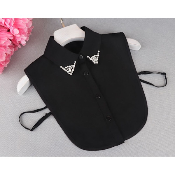 ##/Instickskrage (1 st) blusskrage med pärlor och strass##/