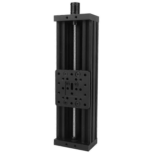 Skrue Slide Lineært Bord Aluminium Legering 3D Printer Graveringsmaskine Bly 2mm Sort/SølvSort 250mm