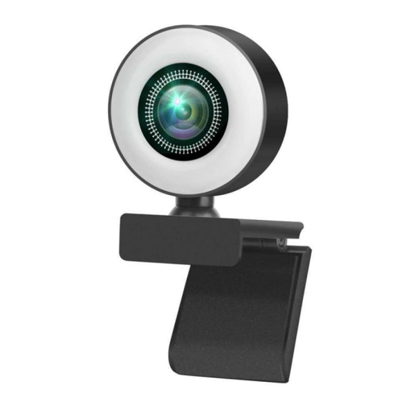 #1080P webcam med mikrofon og ringlys Full HD#