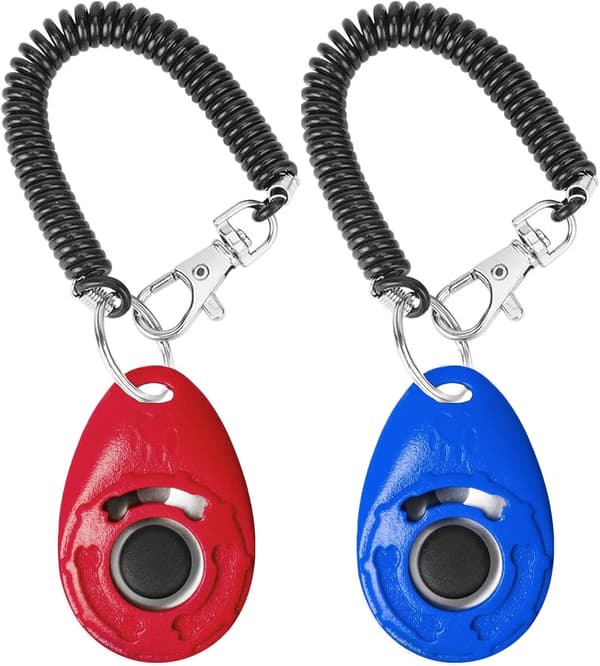 ##/2-pack Hundträning Klicker med handledsrem, Husdjursträning Klicker##/