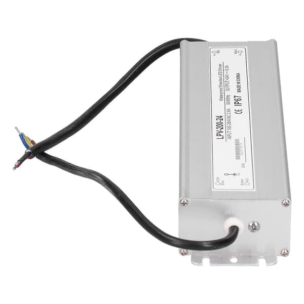 BERM LED Driver Elektronisk 200W Vanntett Strømforsyning Transformator Adapter LPV-200-24 DC24V