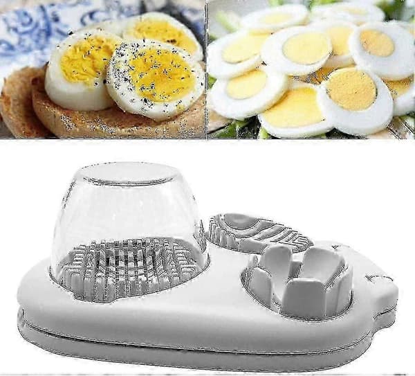 Eggkutter, 3-i-1, Rustfritt Stål, Manuell Eggkutter - Eggkutter For Hardkokte Egg