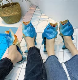 Blå Strand Kreative Fiskesko Unisex EVA Dusjsandaler Sommer