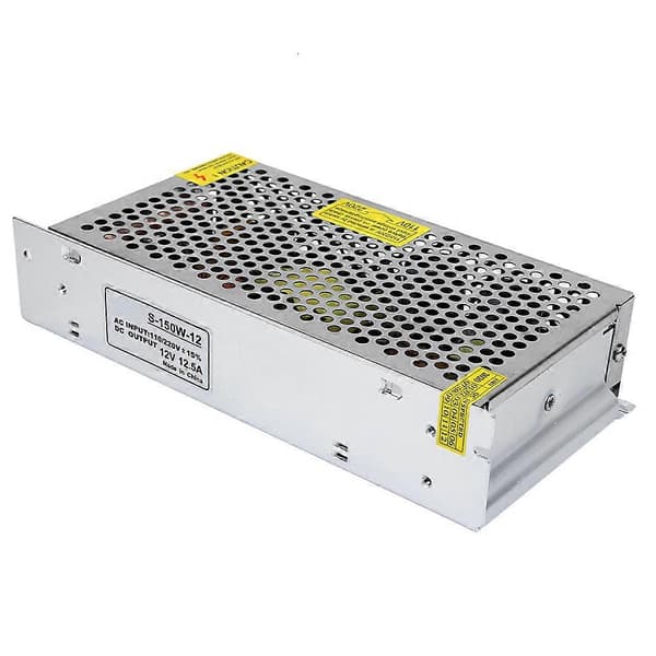 LED Strømforsyning Bryter Driver med Pære Transformator 100W-500W AC 110/220V til DC 12V (12V12.5A150W)