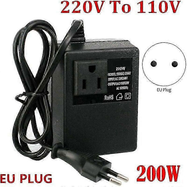 Dciustfhe Spænding: 200 W Transformer: 220 V til 110 V Europæisk stik.