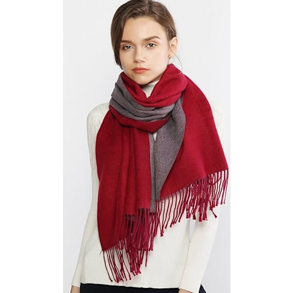 Vinter Skjerf Pashmina Sjal Wrap for Kvinner Langt Stort Varmt Tykt