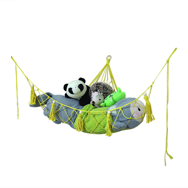 ##/Vävd bomullsrepnätväska, barnleksakshängmatta, 86*90cm##/