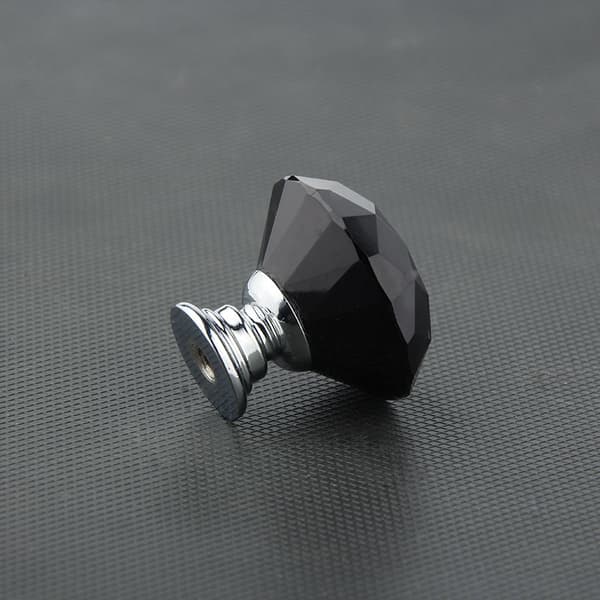 Krystallskapsdørknapper, Glass Skuffhåndtak, Diamantkuttet Zi