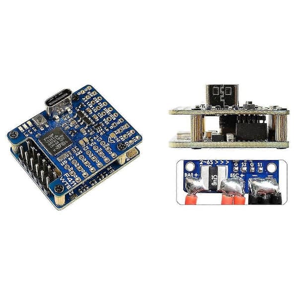 MATEKSYS F411-WTE 100MHz STM32F411CEU6 Flight Controller Indbygget OSD Til RC Fly Fast Vinge