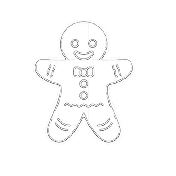 ##/1 del glad pepparkaksgubbe kakform##/