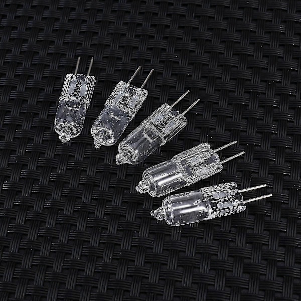 5 stk. 10W 12V 2900K G4 Base Bi-Pin Krystallampe Halogenpærer til Skabsbelysning Spotlight