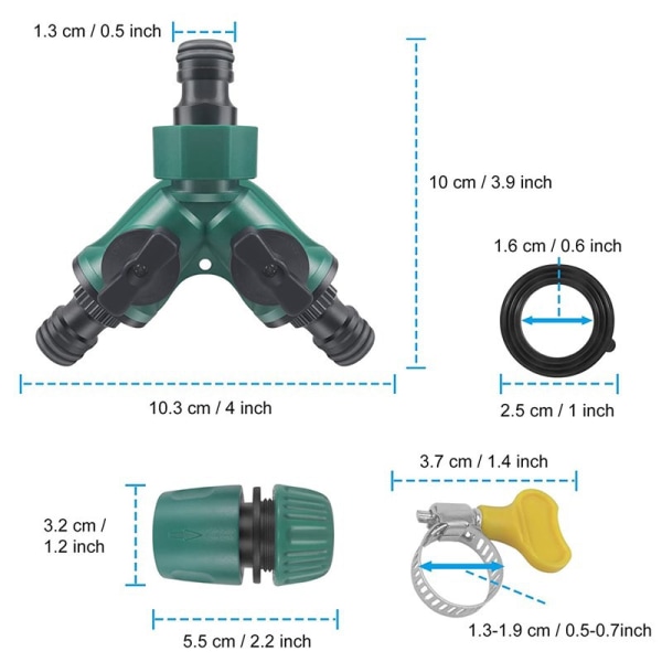 Hjemmehave vandhaner Plast Y Type trevejs lynkoblingsklemme
