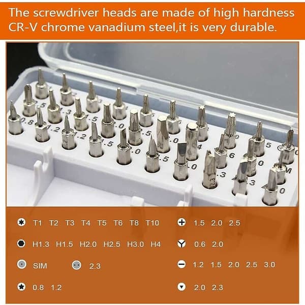 ##/Precisionsskruvmejselset, 32-i-1 Mini Skruvmejselset Allen-nycklar##/