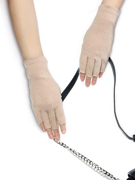 Fingerløse hansker med sklisikkert grep, UV-beskyttelse, sommerhansker for kjøring