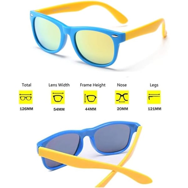 Polariserte solbriller for gutter og jenter Mittin solbriller Classi