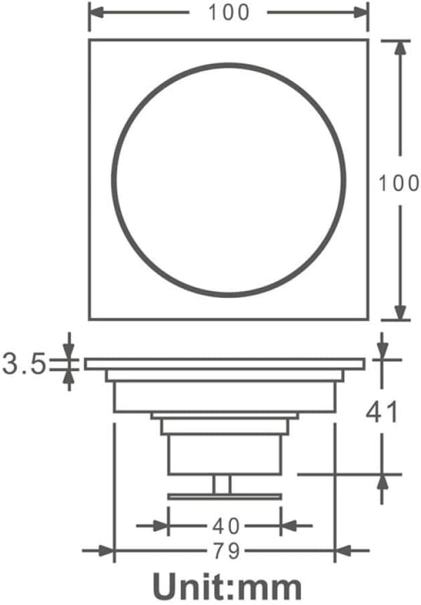 ##/Klassiskt golvbrunn i mässing för kök badrum luftfräschare kopparlock 100mm x 100mm##/