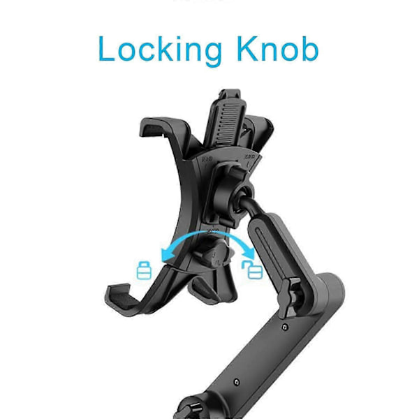 Lang Arm Bil Tablet Holder, Universal til Kopholder, Passer til iPads/Tablets