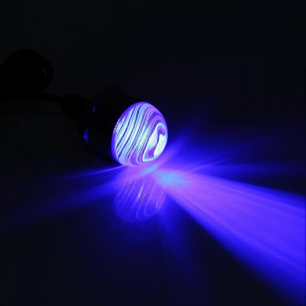 Marine Yacht Båd 12V 304 Rustfrit Stål Rund Blå LED Undervandslys Lampe & Afløbsprop