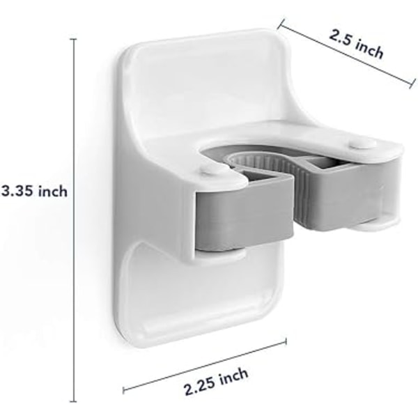 Kostophæng, 4 stk. Robust Kostophæng Vægmontering, Kostklemme