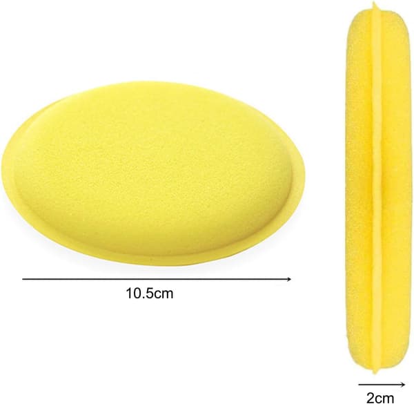 Bilskuds-Svampe, 24 stk. Bilvoks-Applikatorpuder Mikrofiber P