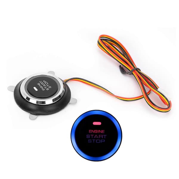 12V Motor Start Stopp Tryckknapp Universell Nyckellös Ingång Tändningsstartbrytare för Bil