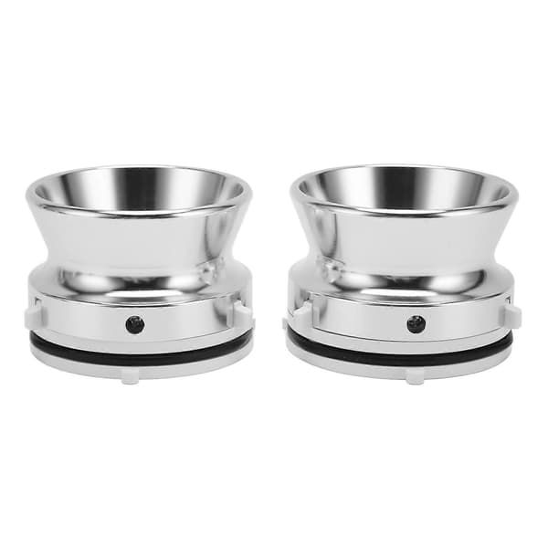 1 par 10in NAB Hub Adapter Aluminiumlegering Åpner Universell Lasteenhet for Studer ReVox for Akai for Teac Sølv Hvit