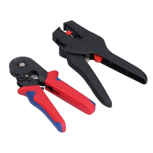 Krimpverktøysett Krimp Tang Wire Stripper Sett med Oppbevaringspose for Hjemmedekorasjon Wiretilkobling