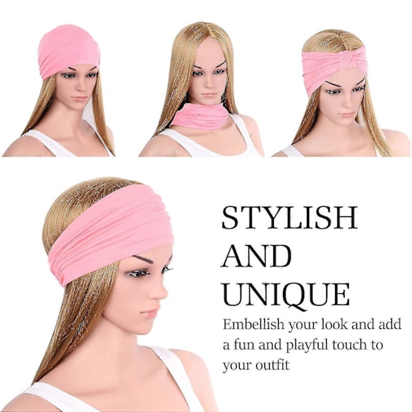 Dame Hårbånd, Multifunktionelt Hårbånd Hårbånd Hårbånd Multi-styl Pink