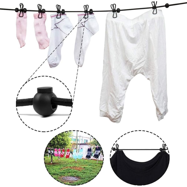 2 delar flexibel klädstreck, Wanxida Portable Laundry Drying Ra