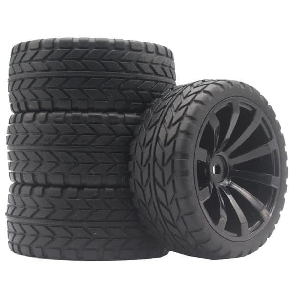 4 stk. Offroad-hjul Universal RC Bil Crawler Hjul 1/10 65mm M4 RC Fjernkontroll Dekk