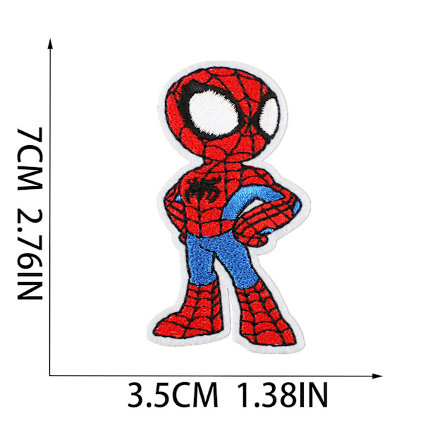 ##/20 stycken Stick Spider-Man & His Amazing Friends Stryk-på Broderi##/