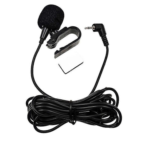 Bil Ljud Mikrofon 2.5mm/3.5mm Clip Jack Plug Mic Stereo Trådbunden Extern Mikrofon