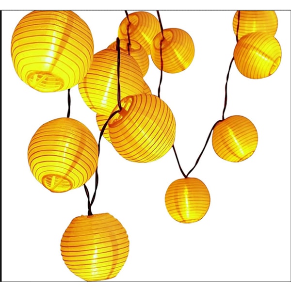 Solcelled Lyslenke for Hage, 20 LED Lanternelys