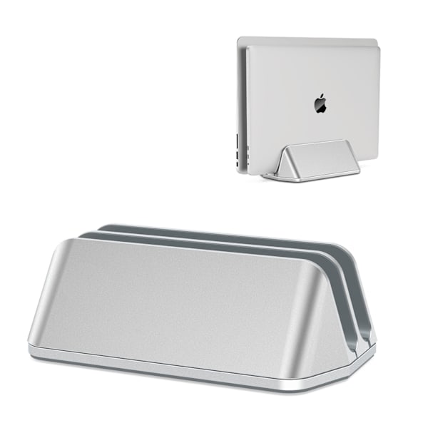 ##/Vertikalt Laptopstativ i Aluminium, Justerbart Notebookstativ##/