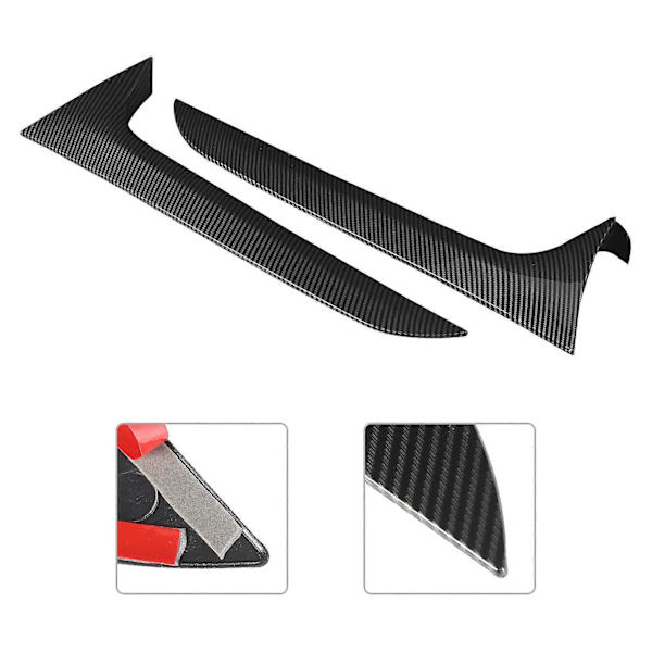2 STK Bakrute Side Trim Karbonfiberstil Erstatning for A6 C7 Allroad TDI 2012?2018