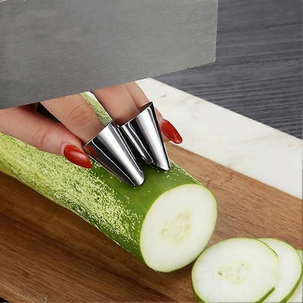 Nøtteknekker i rustfritt stål Fruktskreller Kutter Fingerbeskytter Kjøkkenverktøy 304 Stainless Steel