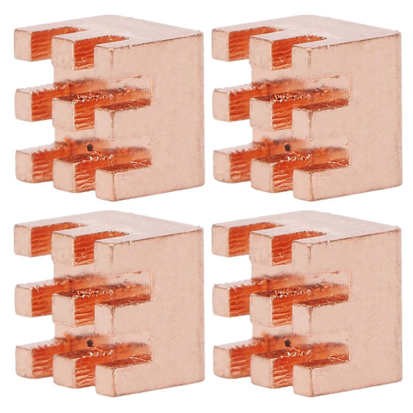 10 st Kylfläns Mässing Mini Radiatorplåt Elektroniska Komponenter Värmeavledningsenhet