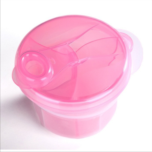 Melkepulverdispenser for baby, rosa oppbevaringsboks, utendørs