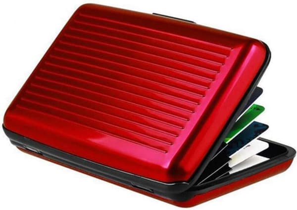 ##/(Red) 2-delat set med ID-kort, kreditkortsfodral, korthållare##/