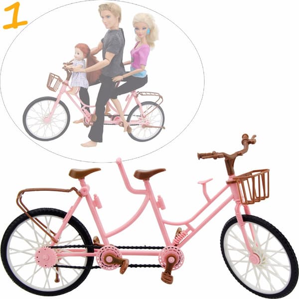 ##/Dukkor och Barbie Cykeltillbehör - Dubbel, Lekhus Utbildning##/