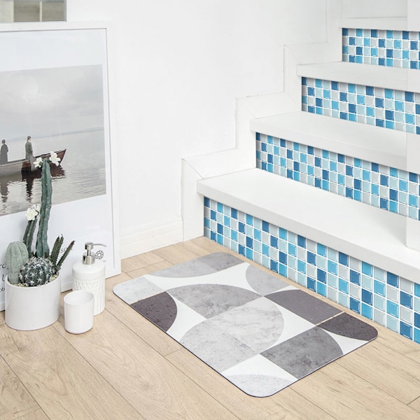 ##/24 Stk Små Självhäftande Kakelplattor 10x20cm - Blå, Kök Sal##/