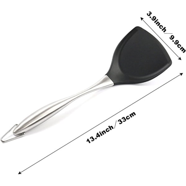 Silikon Fiske-Vender Fleksibel Spatel - Rustfrit Stål Silikon
